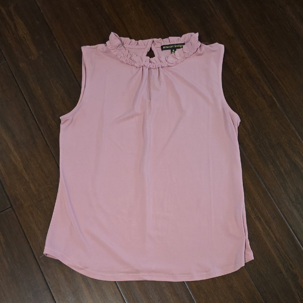 Light Pink Ruffle Blouse A61